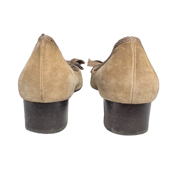 Salvatore Ferragamo Leather Suede Loafers - Picture 5 of 12